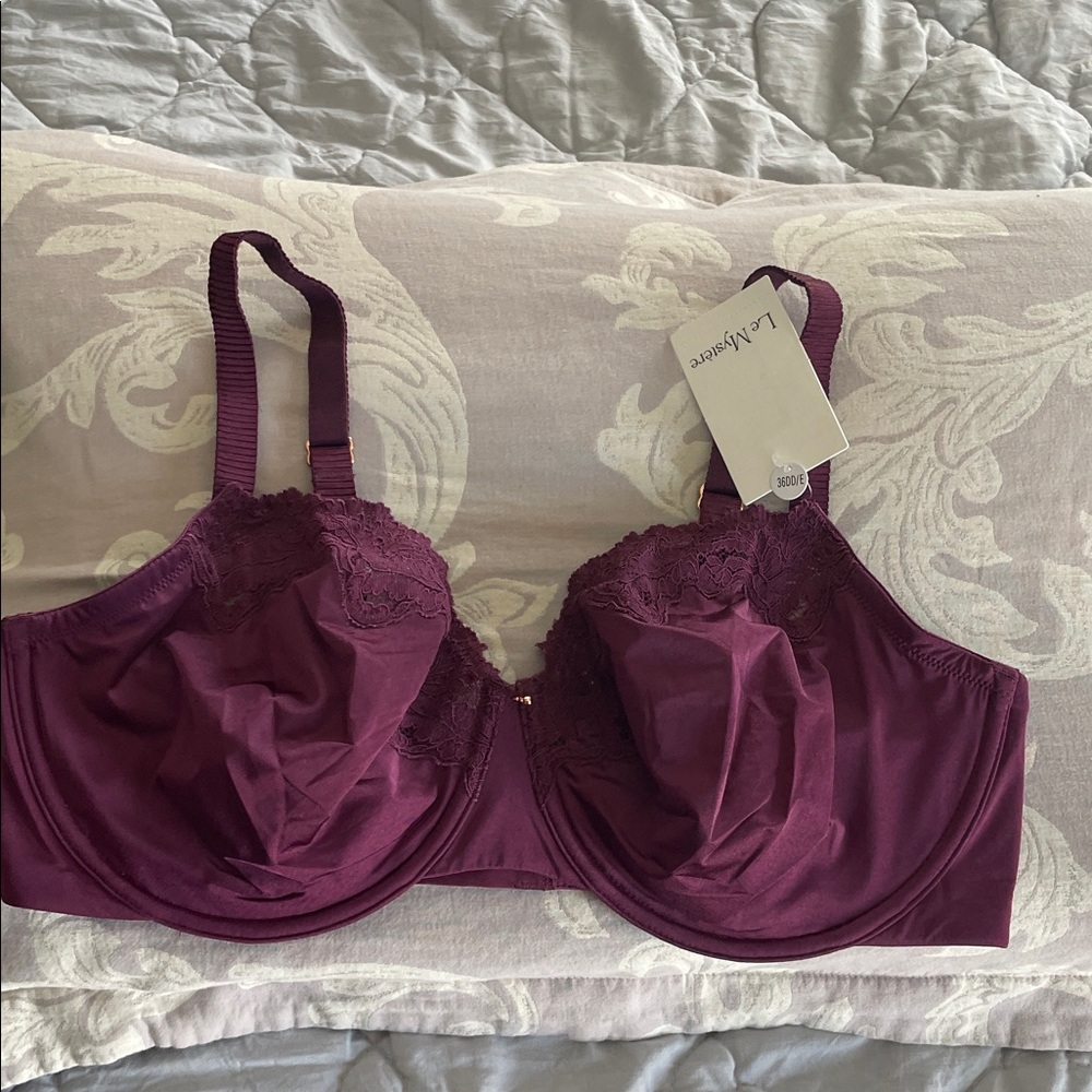 Le Mystere Women's Rich Purple Lace Bra